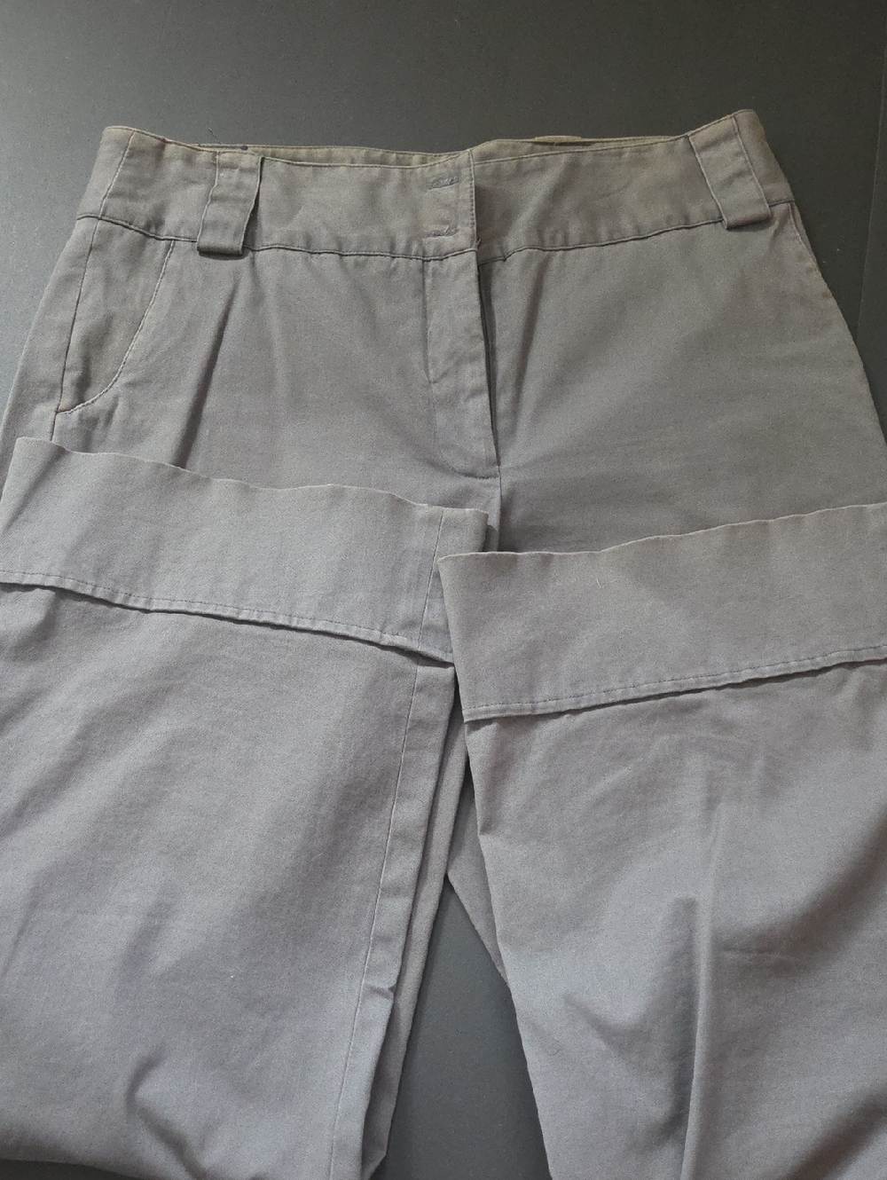 Gray Utility Cargo Pants